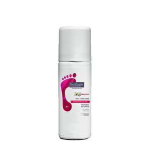 A bottle of footlogix nail tincture spray