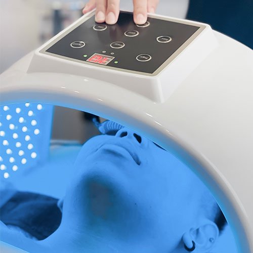 LED Light Therapy Facial Treatment at Total Wrapture Medi Spa Winnipeg